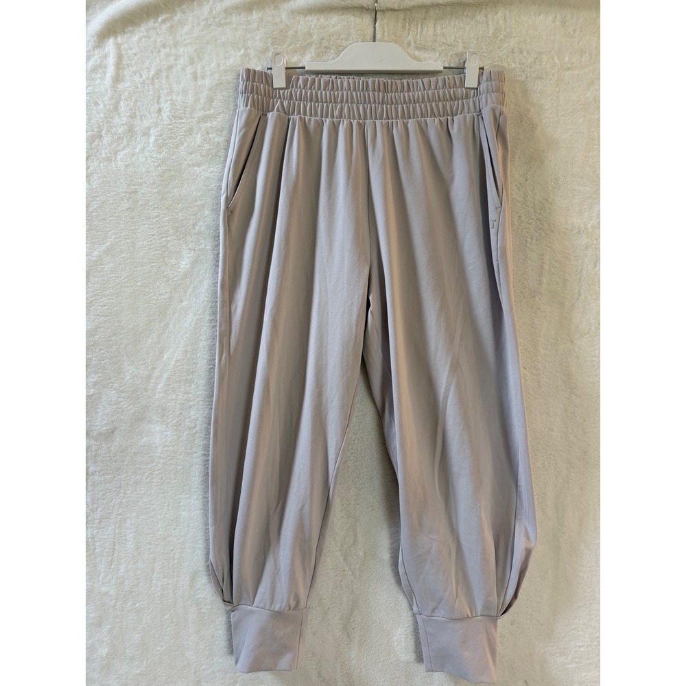 Yogalicious Lux Manhattan Chic Jogger Pants Womens Large Gray Activewear Yoga